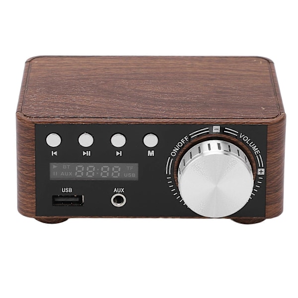 Mini Bluetooth 5.0 -vahvistin, stereo HiFi digitaalinen vahvistin, 2 kanavaa, 50 W ja 50 W USB-tulolla
