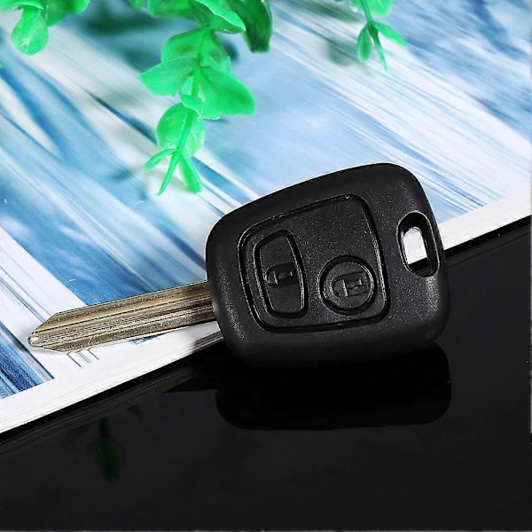 2 Knappar Fjärrkontroll Oslipat Blankt Nyckel Fob Skal Fodral För Citroen Saxo Xsara Picasso Berlingo