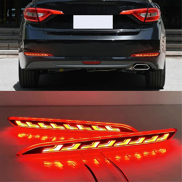 Bil Bagkofanger Lys LED Dynamisk Blinklys Baglygte Reflektor til 2015-2017