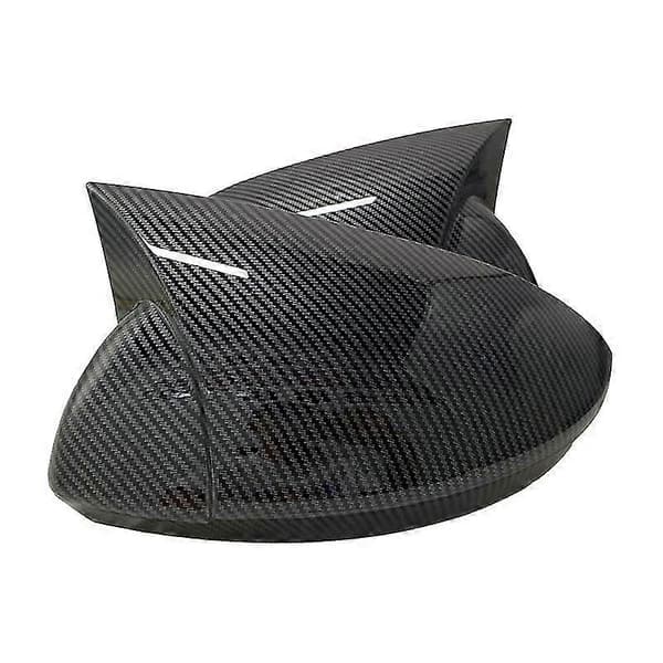 Spejlkappe til Renault Megane 4 2016 2017 2018 2019 2020 Tilbehør Blank Sort Etui BIL Skjold Bright black