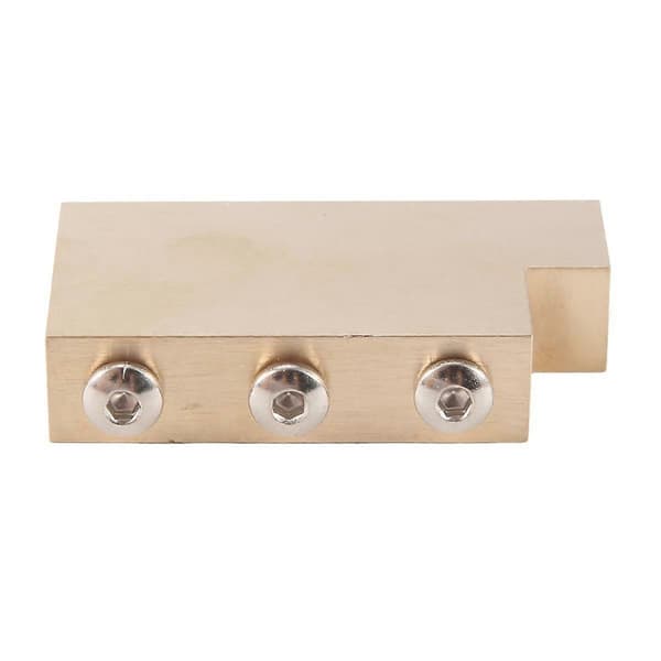 Solid L-formet Tremolo Messingblok til Låsende Tremolo Bro Elektrisk Guitar 32mm