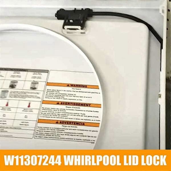 W11307244 Pesukoneen kannen lukituskytkin (3 johtoa) malleihin , Pesukoneen kannen lukitusmekanismi W10682535, 2 kpl