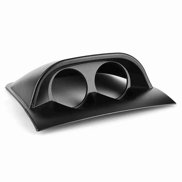 2in Instrumentpanel Måler Pod Dobbelt Hul Bil Måler Holder Beslag Universal Auto Tilbehør Sort