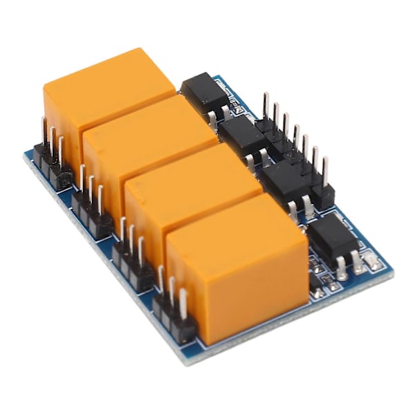DC3.3?5V HK Liten Relämodul Ljusindikator Anti-interferens Mikroreläkort med Optokopplare 4 Kanaler