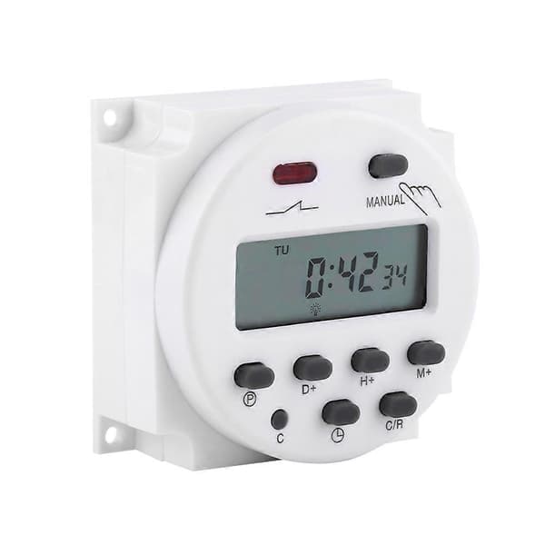 Mikrodator LCD Digital Programmerbar Elektronisk Reläbrytare Timer (24VAC/DC)