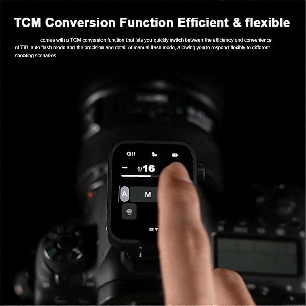 For X3 Blitsutløser Trådløse Blitser Utløser TTL 2.4Ghz OLED Berøringsskjerm Sender for Kamera