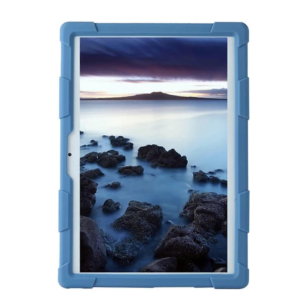 Tablet Cover til M30 M30 PRO 10.1 Tommer Tablet Silikone Cover Justerbart Tabletstativ med Pen (Blå)