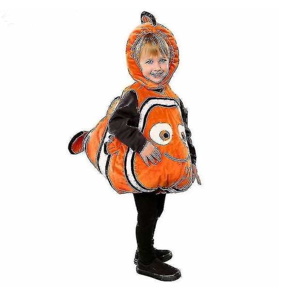 Hitta Nemo Kostym Tecknad Nemo Clownfisk Kläder Barn XL 140CM