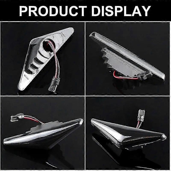 Virtaavat sivuvilkkuvalot LED Dynaamiset sivuvilkut Vilkkuvalot Ford Mondeo 3 Mk3 Focus 1 Mk1 2pcs No Dynamic