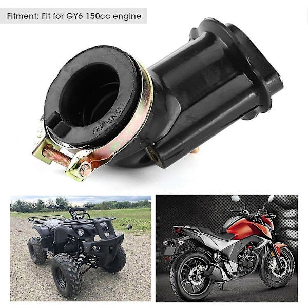 Kaasutin Ilmanotto Manifold Putki Tuloadapteri Korotus 22/30mm Sopii GY6 150cc