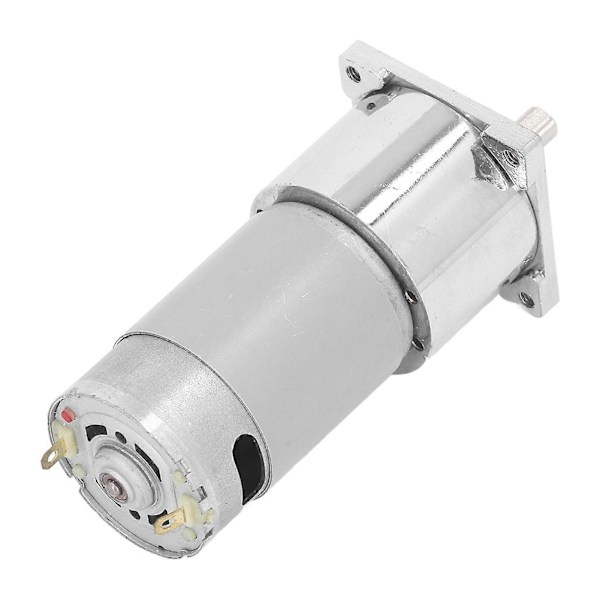 DC Gir Motor Aluminiumlegering Messingspole Selvlåsende Reversibel Eksentrisk Aksel 20RPM Hastighetsreduksjonsmotor 12V