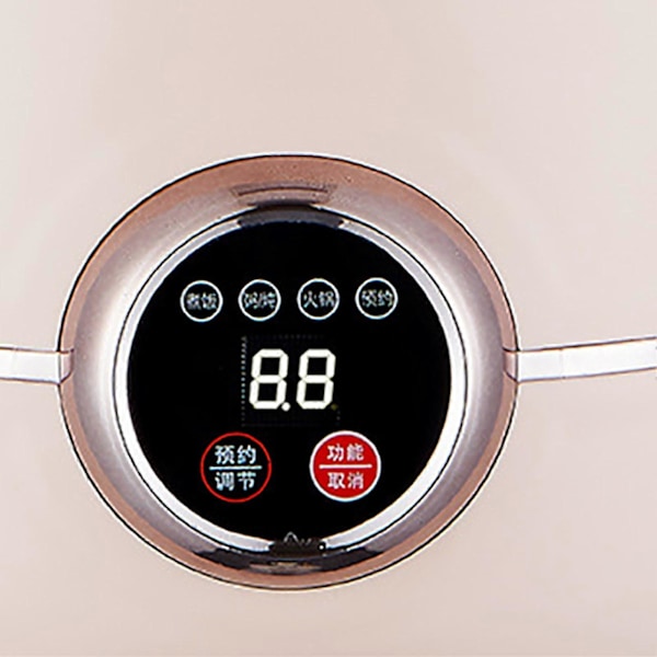 Mini Elektrisk Riskokare Multifunktionell Intelligent Riskokare för Hemmet med Non-Stick Beläggning