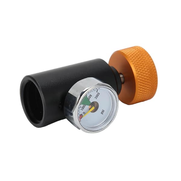 CO2 Täyttöadapteri Liitinventtiili ASA 3000psi Painemittarilla Soodatarvike