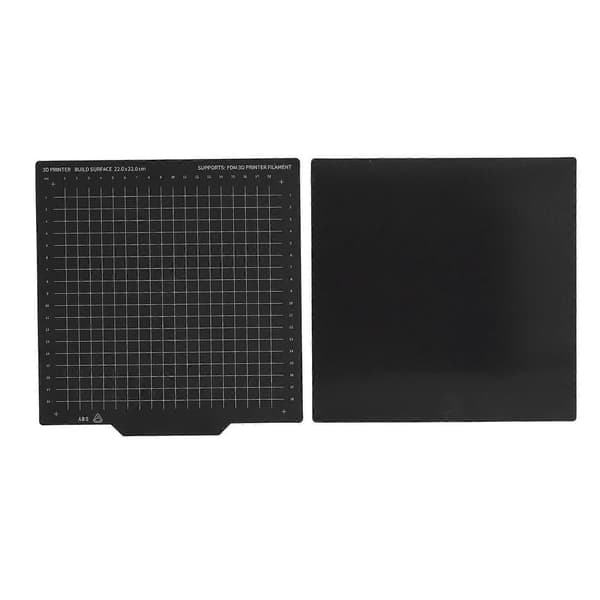 Fjederstål Byggeplade 2 Sidet Magnetisk Fleksibel Plade 3D Print Printer Varmebund Dele 220x220mm
