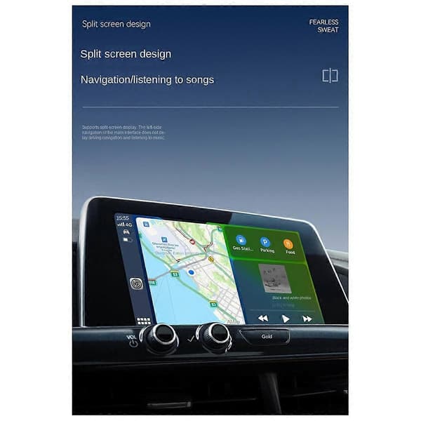 Trådlös Carplay Android Adapter 2 i 1 Trådlös Adapter Biladapter Konvertera Kabelansluten Android Auto till Trådlös Box