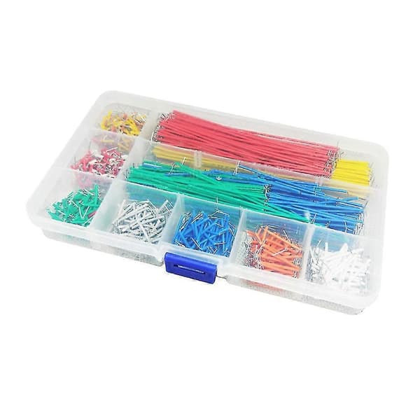 Jumper wire kit præformet breadboard jumper kabel sæt 14 længder assorterede jumper ledninger til breadboard prototyping kredsløb 560pcs