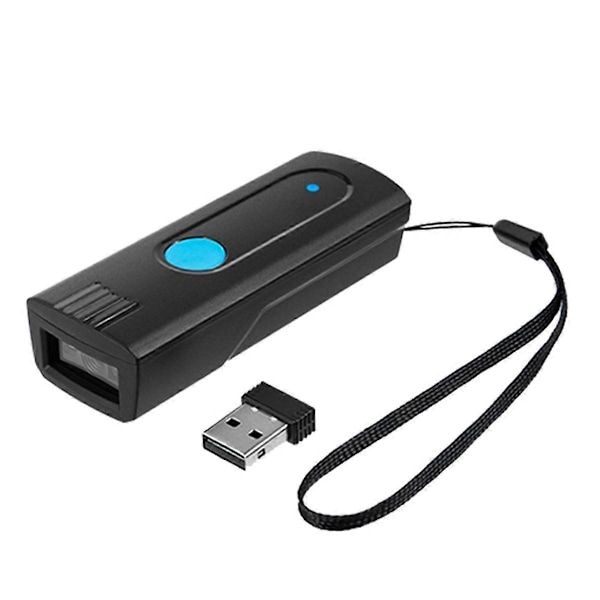 Mini Lomme-strekkodeskanner Trådløs Bluetooth Øyeblikkelig Opplasting eller Lagringsmodus for IOS Android System