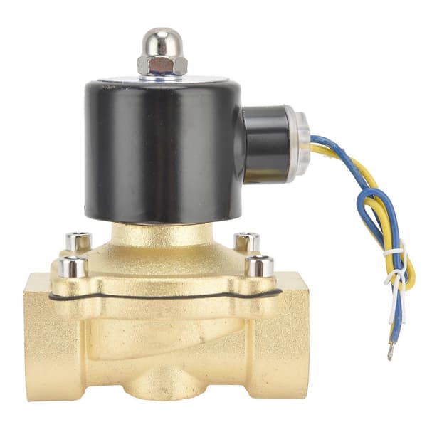 Normalt Stengt Solenoidventil Messing Direktevirkende Membran Kontrollenhet 25mmAC220V