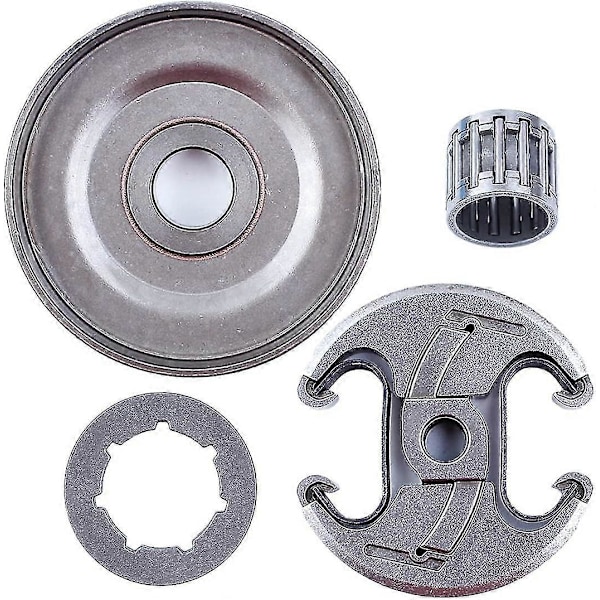 Clutch Trommel Clutch Assy Tannhjul Felg Nållager kit for Husqvarna 340 345 346XP 350 351 353 445 450 E Motorsag