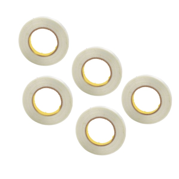 5 st Filamenttejp Transparent Glasfiber Stark Dragkraft för Packning Försegling