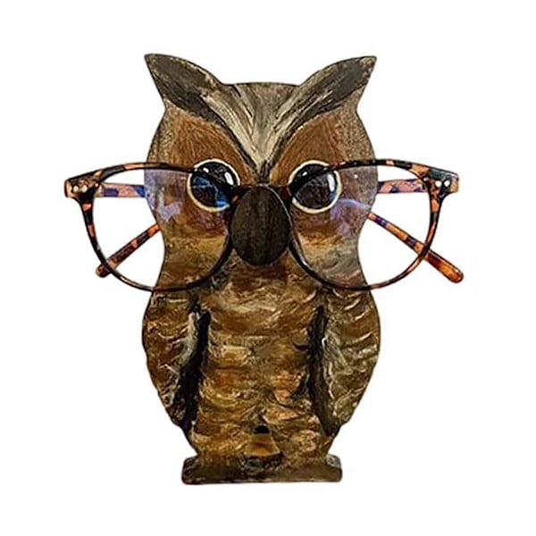Brilleskabsdyr Brilleramme Hund Træ Brilleskabs Display Stativ owl