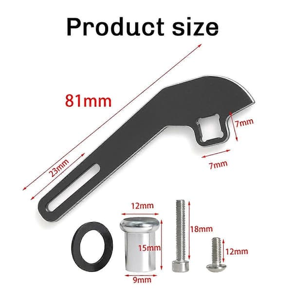 Aluminiumslegering Sender Ratt Trigger Enhånds Kontroll Adapter for NB4 NB4+ NB4 PRO Rød
