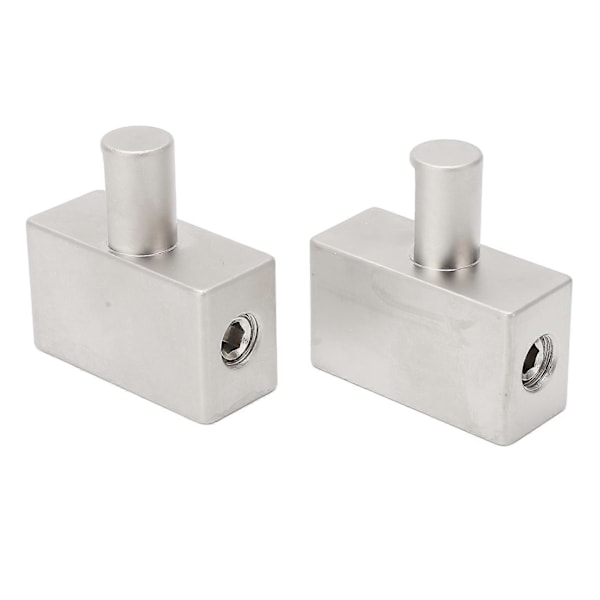 2 stk Dobbel 1/0 Gauge til 1/0 Gauge Forsterkerinngangsreduksjon Nikkelbelagt Aluminiumlegering Høy Effekt for Bilstereo