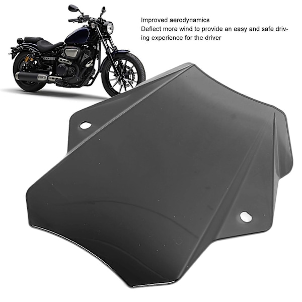Universell Motorsykkel Vindskjerm Aerodynamisk Justerbar Front Vindavviser Erstatning for Suzuki Grå