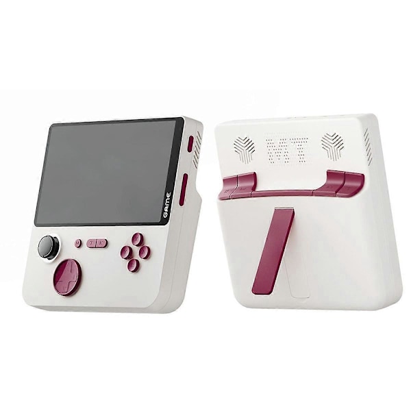 E5 Håndholdt Videospilkonsol 32G 10000 Spil 5 tommer HD Retro Spilkonsol 6000mAh Understøtter 13 Emulatorer Hvid Rød