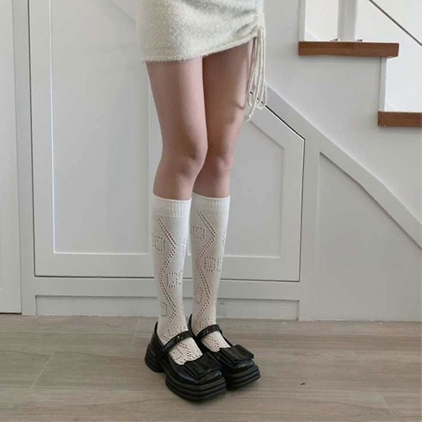 Jk Sukka Lolita Säärystimet Ontto Jk Sukka Harajuku Pitkä Sukka Löysä Sukka Black wave pattern h