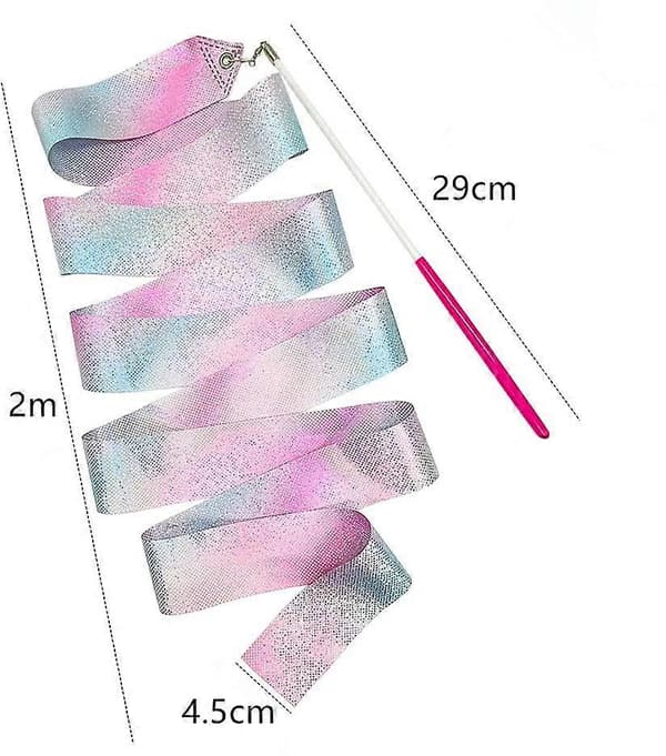 29cm Dueblå Gradient - Bånd for Rytmisk Dans, Gymnastikk Danse Tryllestav Danse Bånd Streamers for Barn
