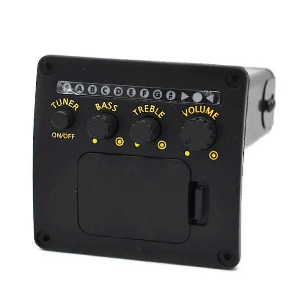 Professionell Akustisk Gitarr Preamp EQ Stämapparat Pickup Gitarr Pickups Preamp Stämapparat Piezo Pickup Equalizer Gitarrtillbehör