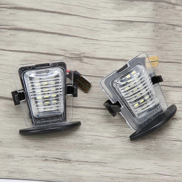 Par LED Nummerpladelygte Passer til Jeep Wrangler JK 2007-2018DC12V