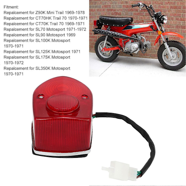 Takavalo 33702?045?690 Oikea takavalo CT70HK Trail 70 Z50K Mini Trail -polttimon korvaus