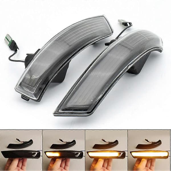 2X Dynamisk LED Spegel Blinkers Indikator Ljus för Focus Mk2 2008-2011 Mk3 2012-2017 MK4 2010-2015
