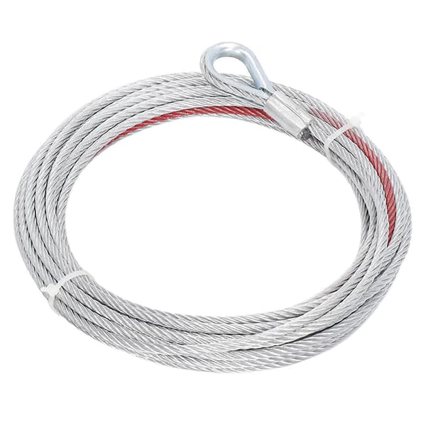 4500LBS Vinsjkabel Wire Rustfritt Stål Tau 5.5mm Diameter 10m Lengde for Tauing Vinsjer