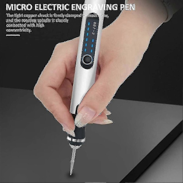 Elektrisk graveringspenn Trådløs Mini Graveringspenn Med 3 Justerbare Hastigheter 300mah Oppladbar Graverings