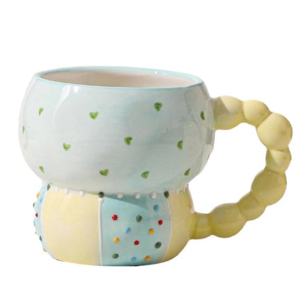 Keramisk Kopp Farge Kaffekopp Husholdningskopp Frokostkopp Melk Kaffe Te Fruktjuice Havre Vannkopp, C