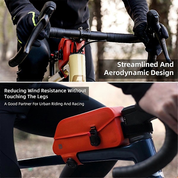 Rhinowalk Cykel Framrörsväska Vattentät Magnetiskt Spänne Cykel Toppramväska Landsvägscykel Cykel Packväska Pack B