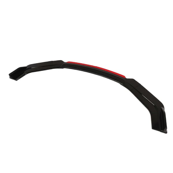 6 STK Frontfangerleppe Separator Med Rød Frontleppe Blank Svart Fangerleppe Diffuser Splitter Universal For Accord Civic