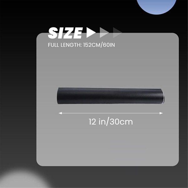 4 kpl 12X60 tuuman mattamusta vinyylikalvo auton tee-se-itse -tarra