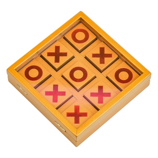 Trä Luffarschack Spel X O Schack för Barn/Vuxna, Perfekt för Underhållning i Trädgården