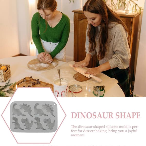 Dinosaurie Silikonformar Bakform Gör-det-själv Bakverktyg för Chokladkaka Efterrätt