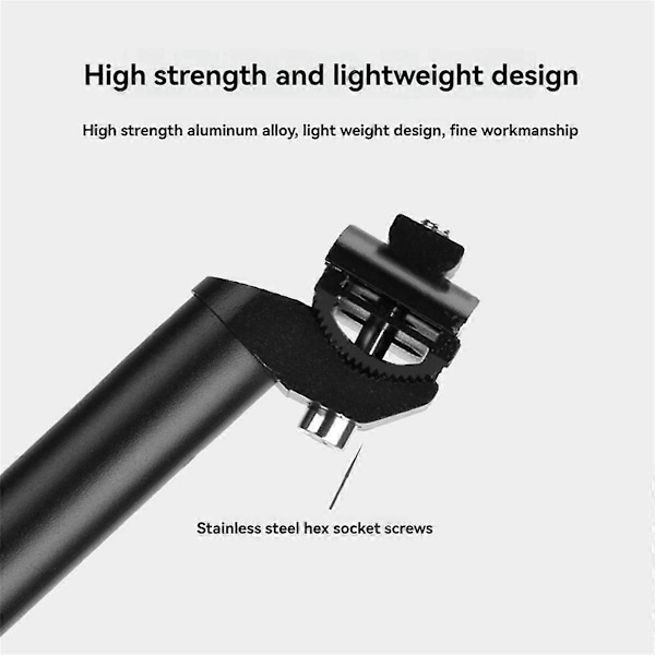 27,2x300mm Sadelstolpar Aluminiumlegering Förlängt Rör Stång Landsvägscykel Tillbehör Cykelsadelstolpe