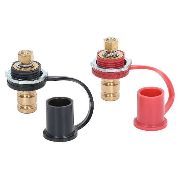 Batterioplader Post Kit 20mm Stud Cap Bil RV Lastbil Ladestander Jumper Terminal Sort Rød