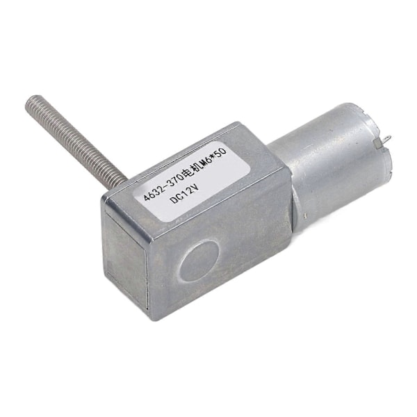 Itselukkiutuva kierukkavaihdemoottori M6-kierteellä varustetulla pyörivällä akselilla, kierrosnopeuden alentava DC-vaihteistomoottori DC12V 90RPM