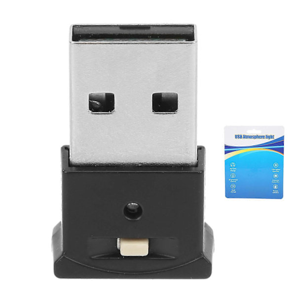 USB LED Ambient Light 8 Farger RGB Dynamisk Endring Lysstyrke Justerbar Mini Interiør Dekorativ Lampe