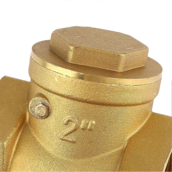 DN50 Invändig Gänga Mässing Backventil Swingtyp 232PSI Förhindra Återflöde av Vatten