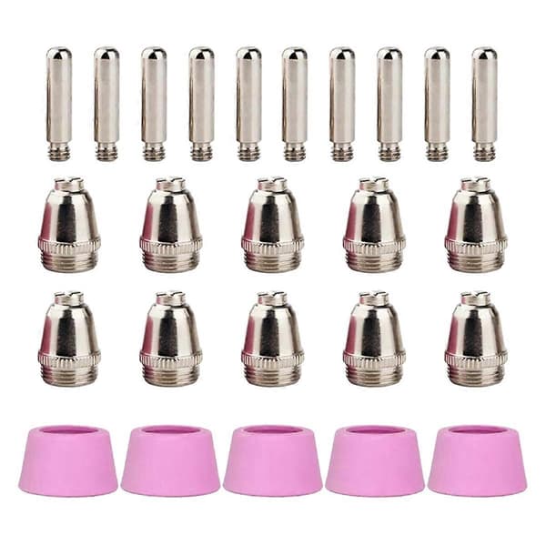För ELEKTRISK 58605 20A Plasmaskärare Delar 59184 Elektroder 59183 Munstycken (25-pack)