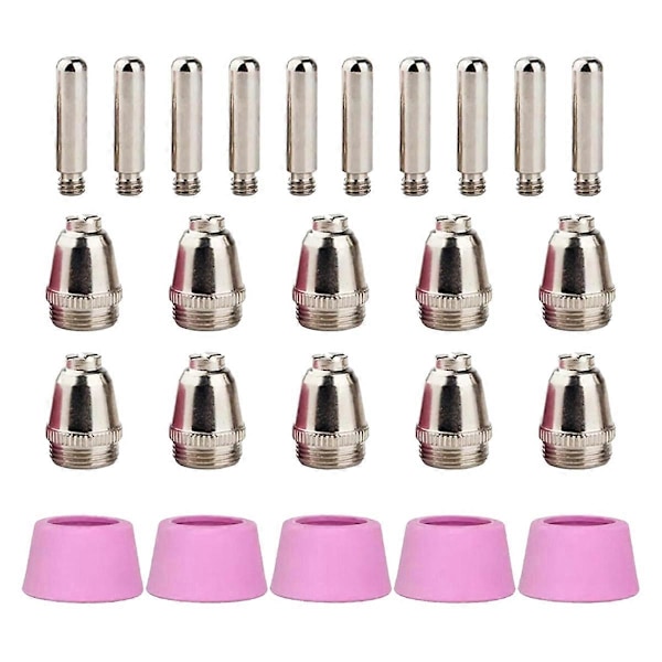 Til ELEKTRISK 58605 20A Plasmaskærer Dele 59184 Elektroder 59183 Spidser Dyser (25-Pk Sæt)